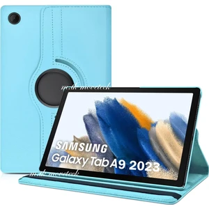 M.TK Moveteck Samsung Galaxy Tab A9 8.7 Inç Uyumlu Kılıf 360 Dönebilen Standlı Kapak Ekran Koruyucu SM-X110