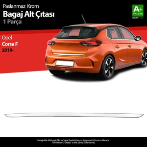 Opel Corsa F Krom Bagaj Alt Çıtası 2019 Üzeri A+ Kalite