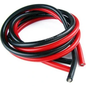 12 AWG 1 Metre Siyah ve Kırmızı Silikon Kablo