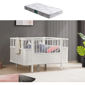Mdf Beşik Siesta Büyüyen Beşik 90x130 cm + 1 Adet Comfort Yatak