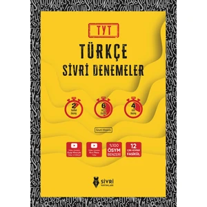 Sivri Yayınları TYT Türkçe Sivri Denemeler 2024