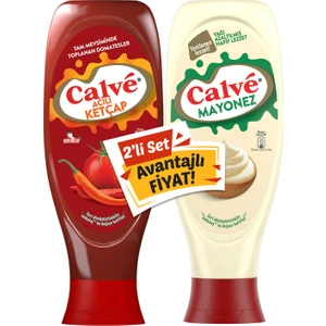 2li Set Acılı Ketçap 610g + Mayonez 540g