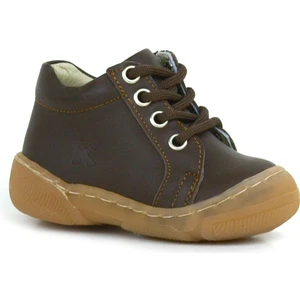 Hapshoe Kids Anatomik Yumuşak Hakiki Deri Fermuarlı Kahve Bebek Bot Ayakkabı