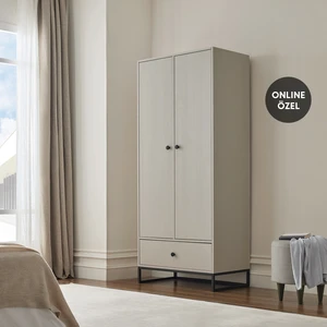 Enza Home Kalinsta 2 Kapaklı Gardırop - Beyaz