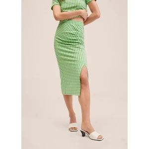 Gingham Desenli Etek
