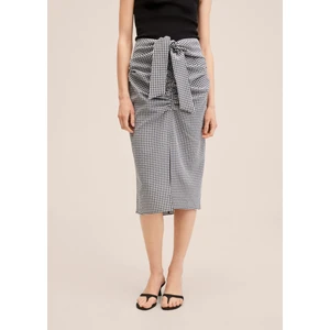 Gingham Pileli Etek