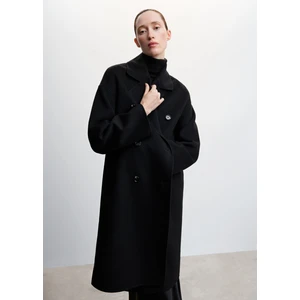 El Yapımı Oversize Yün Palto