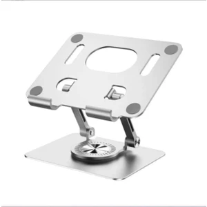 Metal Tablet ve Telefon Tutucu Yükseklik Ayarlı Katlanabilir Masaüstü 360° Dönen Telefon, Tablet Standı Tablet Tutacağı