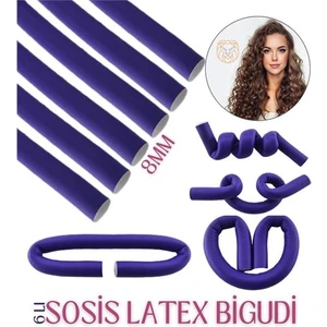 8 mm Sosis Latex Bigudi 6'lı Paket 719267