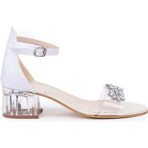 Kiko Kids 790 Kum Simli Taşlı Kız Çocuk 3 Cm Sandalet
