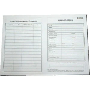 Kira Kontratı Sözleşmesi 100 Lü CEM082