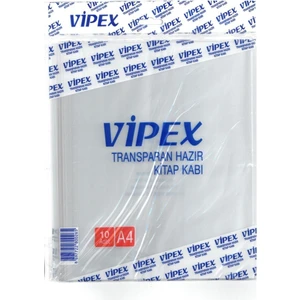 Şeffaf Yapışkanlı Hazır Kitap Kabı 10 Lu  A4