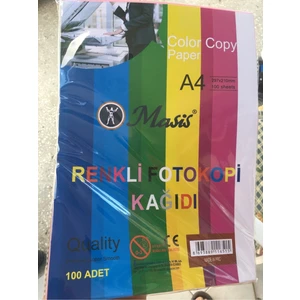 Renkli Fotokopi Kağıdı 100 Lü