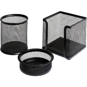 Metal Perfore 3`lü Set Siyah Fx