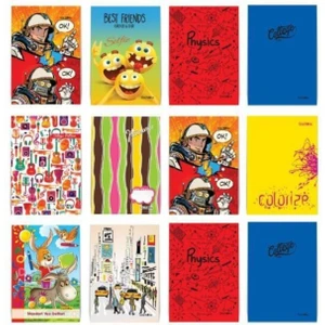 60 Yaprak A5 Küçük Boy Çizgili Defter Karton Kapak 12 Adet