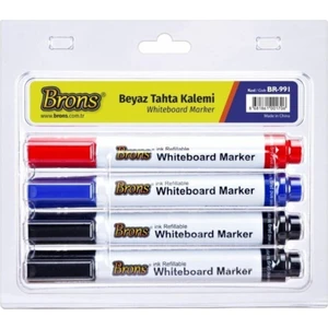 Doldurulabilir Beyaz Tahta Kalemi 4 Lü Set