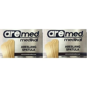 Abeslang Ahşap Dil Çubuğu - Ağda Spatulası 100'LÜ x 2 Adet