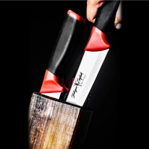 Yatağan Zeybek Yâren - Et & Mutfak Bıçağı Serisi 5 Bıçaklı ve 5'li Takozlu 6 Parça Yâren Bıçak Seti