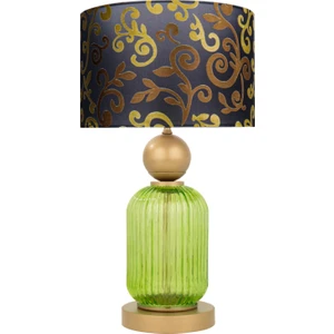 Lotus Forest Green Cam Abajur