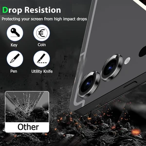 Samsung Galaxy Tab S9/s9 Fe/s9 Ultra/tab S9 Fe+ Plus Metal Süslü Taşlı Temperli Cam Lens Koruyucu