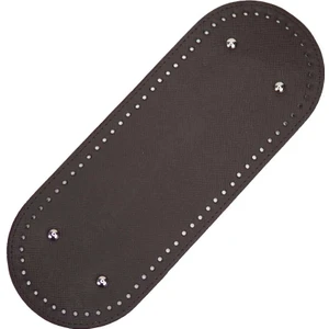 Oval Suni Deri Çanta Tabanı 31,5 x 12 cm - Kahve