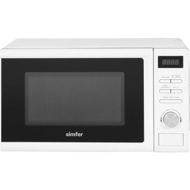 Simfer Sı̇mfer SK-4602 20 Lt Mikrodalga Fırın 700 W Beyaz Renkli Dijital Kontrol Paneli