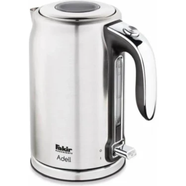 Fakir Adell Çelik Kettle 1,7 lt İnox Malzeme ile Güvenli Otomatik Kapanma ve Hızlı