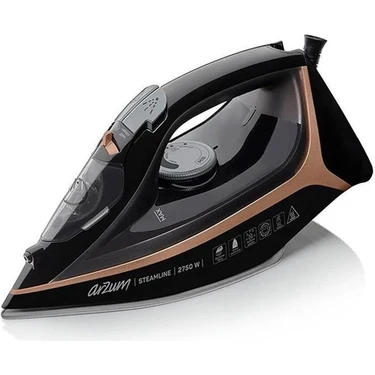 Arzum AR6025 Steamline Optimal Seramik Taban Buharlı Ütü 2750W, 190 g/min Şok Buhar,