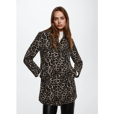 Mango Leopar Desenli