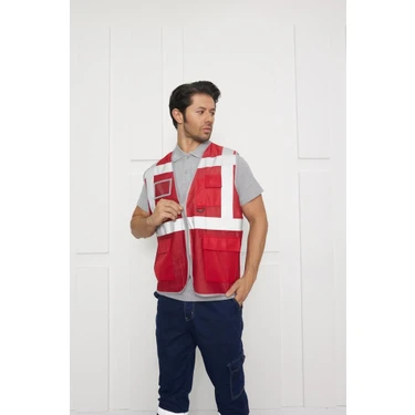 Orange Safety Mühendis Tipi Fileli İkaz