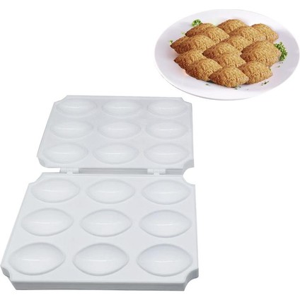 Büyük Köfte 9 Izgaralar Büyük Boy Köfte Makinesi Patty Yapımcıları Kalıp Hafif Dıy Kek Yapmak Için Uygun Kalıp Makarna Dondurma Meyve (Yurt Dışından)