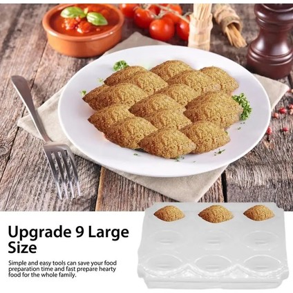 Büyük Köfte 9 Izgaralar Büyük Boy Köfte Makinesi Patty Yapımcıları Kalıp Hafif Dıy Kek Yapmak Için Uygun Kalıp Makarna Dondurma Meyve (Yurt Dışından)