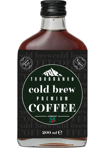 Premium Coffee Cold Brew Şekersiz Soğuk Kahve 200 ml