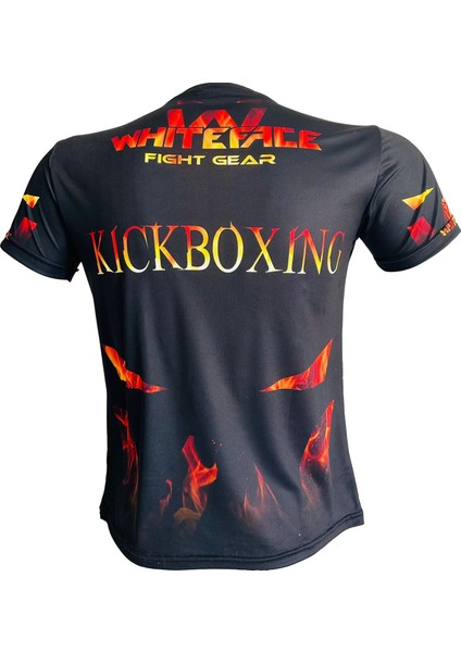 Kick Boks Özel Tasarım Baskılı Tişört (Siyah) modelleri