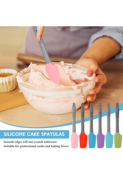 12 Adet Mini Silikon Spatula Kauçuk Küçük Silikon Kazıyıcı Isıya Dayanıklı Yapışmaz Esnek Mutfak Spatula Islak Evcil Hayvan Maması Kavanoz Pişirme Pişirme Buzlanma Karıştırma Aracı (Yurt Dışından) fırsatları