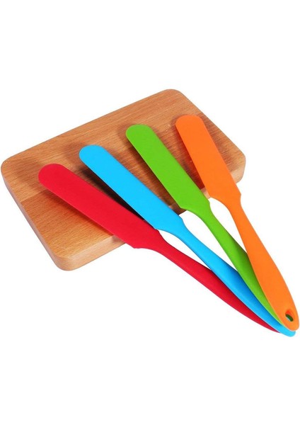 Silikon Spatula Seti, 4 Adet Isıya Dayanıklı Yapışmaz Esnek Kavanoz Spatula 450°F Pişirme Pişirme Karıştırma Için Mutfak Gereçleri Seti (Yurt Dışından)