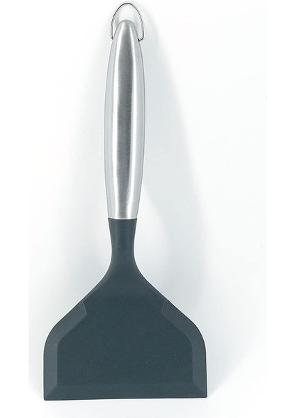 Yapışmaz Isıya Dayanıklı Gözleme Turner Için Silikon Spatula, Yumurta, Balık, Burger, Biftek, Omlet, Pizza (Gri) Için Pişirme Düz Geniş Kazıyıcı Flipper ile Tamagoyaki Spatula (Yurt Dışından)