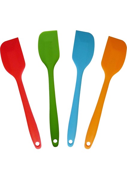 4 Parça Isıya Dayanıklı Silikon Spatula Seti, Küçük (Yurt Dışından)