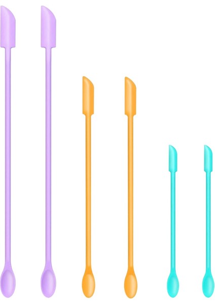 Mini Silikon Spatula Seti, Küçük Makyaj Spatulası, Dar Açıklıklar Için Ince Kavanoz Kazıyıcı, Mutfak, Gıda Şişeleri, Güzellik Ürünleri, Kozmetik, 6'lı Set (Çok Renkli) (Yurt Dışından) fiyatları