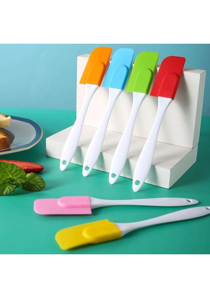 Silikon Spatula, Isıya Dayanıklı Mini Küçük Mutfak Pişirme Yapışmaz Kazıyıcı, Yapışmaz Bulaşık Makinesinde Yıkanabilir Esnek Spatula, Pişirme, Karıştırma Için Mutfak Gereçleri (Yurt Dışından)