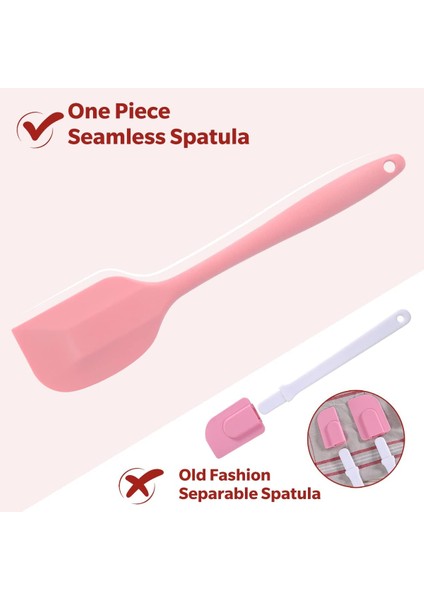 10.8 Inç 600 ° F Pembe Isıya Dayanıklı Silikon Spatula, Pişirme Için Mutfak Silikon Spatula, Kek Gözleme Pişirme Için Bulaşık Makinesinde Yıkanabilir Kauçuk Spatula (Yurt Dışından)