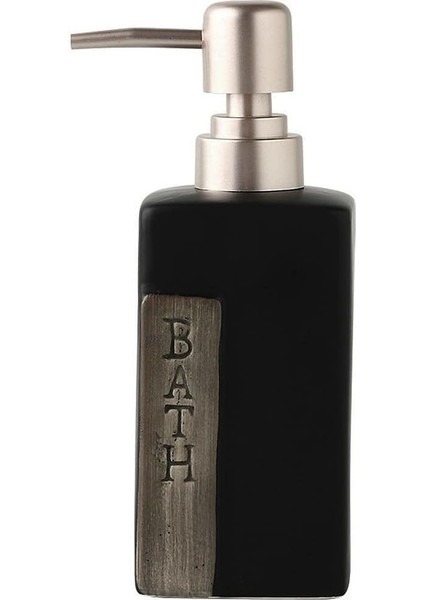 Banyo Için Seramik El Sabunu Dispenseri, Mutfak Lavabosu Için Altın Sabunluk Altın Pompalı Doldurulabilir Sıvı El Sabunu Dispenseri Klasik ve Zamansız Tasarım 13.5oz (Siyah Kare) (Yurt Dışından)