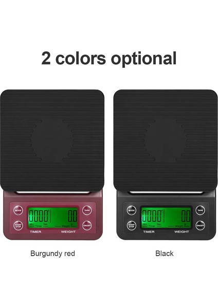 Dijital Mutfak Terazisi Gıda Terazisi Kahve Terazisi Zamanlayıcı ve Dara ile 3kg/0.1g Büyük LCD ile Doğru Elektrikli Mutfak Terazisi 5 Adet (Yurt Dışından)