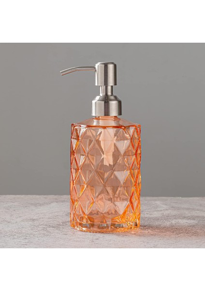 Mutfak Için 12 Oz Sabunluk, Banyo - Paslanmaz Çelik Pompalı Doldurulabilir Yıkama El Sıvısı Şeffaf Cam Şişe, Kaplar Için Ideal, Bulaşık Deterjanı, Uçucu Yağ, Şampuan Lotosu (Yurt Dışından)