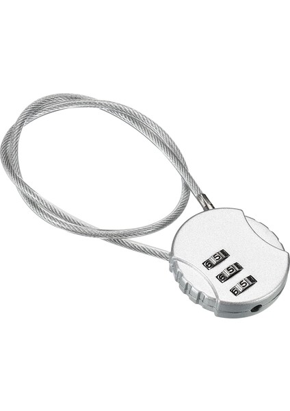 Şifreli Kilit 15 Inç, Bagaj Spor Salonu Soyunma Çit Araç Kutusu Sırt Çantası Için Tel Halatlı 3 Haneli Açık Su Geçirmez Kod Asma Kilit (Yurt Dışından)