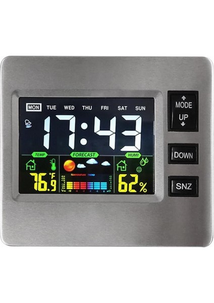 Yatak Odaları Için Çalar Saatler, Sıcaklık, Hava Durumu ve Nem LCD Ekranlı Dijital Saat, Masa Saati Akıllı Saat Ekranı Erteleme Alarmı Elektronik Zaman Yönetimi Hatırlatma (Yurt Dışından) fiyatları