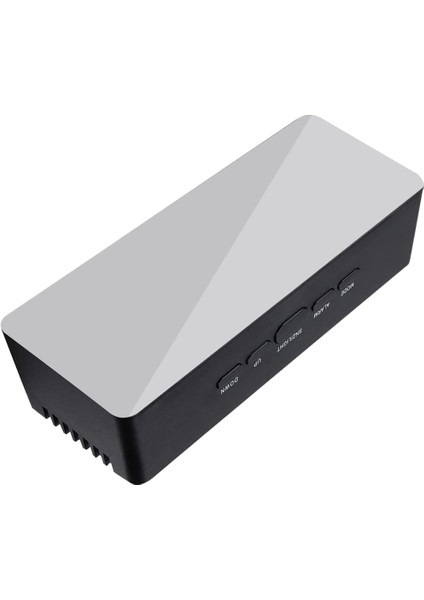 Kompakt Dijital Çalar Saat, Dijital Ayna Çalar Saat, Ayna Yüzeyi Ayarlanabilir Alarm Sesi ile LED Elektronik Saatler, Yatak Odaları Için Erteleme, Başucu, Çalışma Masası, Raf, Dikd (Yurt Dışından)
