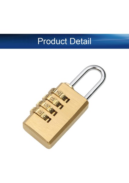 Alet Kutusu, Bagaj, Sırt Çantası, Spor Salonu, Dış Mekan Için 4 Haneli Pirinç Kombinasyonlu Asma Kilit Kilit 0,35 "x 0,98" 1 Adet (Yurt Dışından) fırsatları