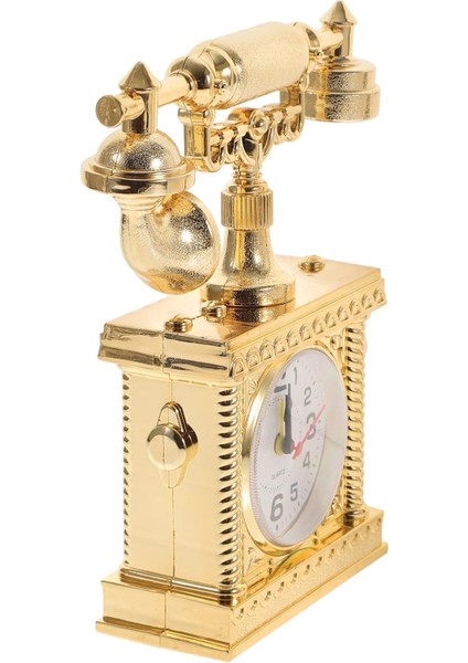 1 Adet Telefon Çalar Saati Retro Dekor Elektronik Hediyeler Eski Saat Telefon Başucu Çalar Saat Eski Başucu Saati Mini Masaüstü Saati Yaratıcı Öğrenci Saati Masaüstü Arama (Yurt Dışından)