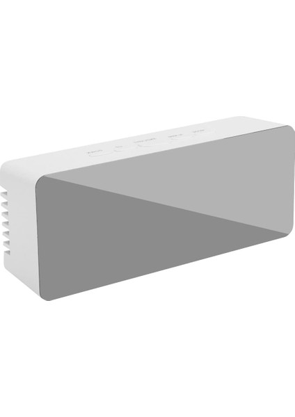 Kompakt Dijital Çalar Saat, Dijital Ayna Çalar Saat, Ayna Yüzeyi Ayarlanabilir Alarm Sesi ile LED Elektronik Saatler, Yatak Odaları Için Erteleme, Başucu, Masa, Raf, Dikdörtgen, Be (Yurt Dışından)
